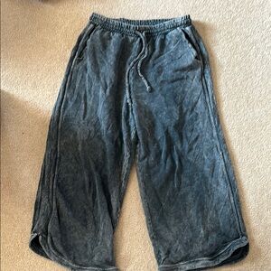 Distressed Blue Drawstring Pants